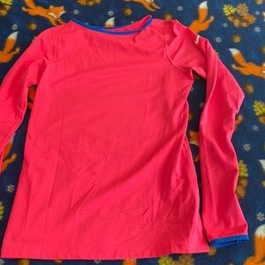 Girls XL Extra Large Nike Pro long sleeve Hot Pink Shirt Too